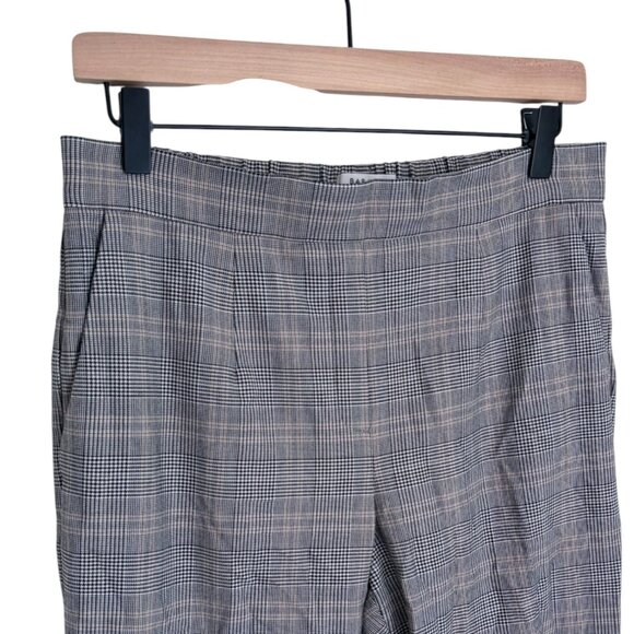 Aritzia Babaton Conan Pants Cropped GlenCheck High Rise Pull On Plaid - Picture 5 of 10